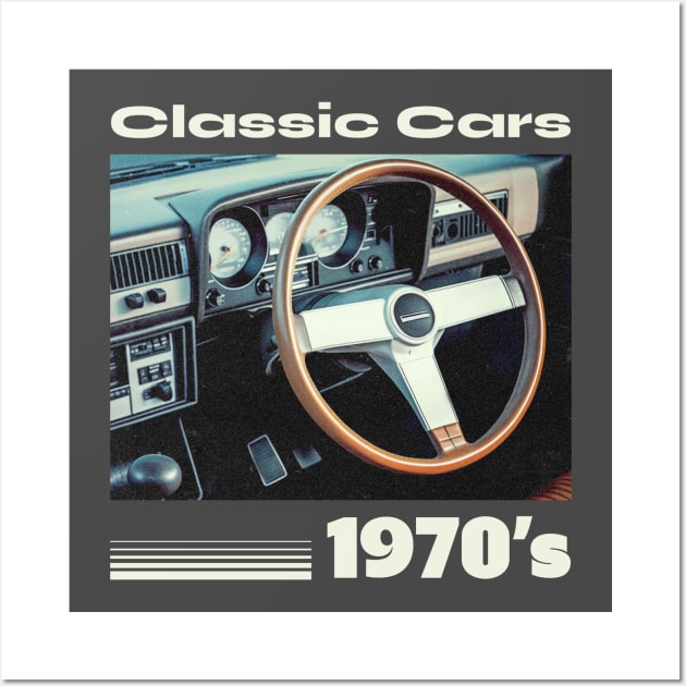 Classic Cars Vintage Car Retro Cars Car Lover Car Show Wall Art by Tip Top Tee's